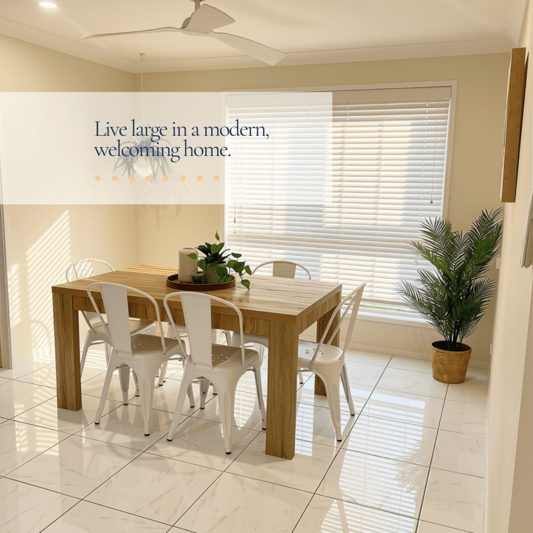 Bright dining area